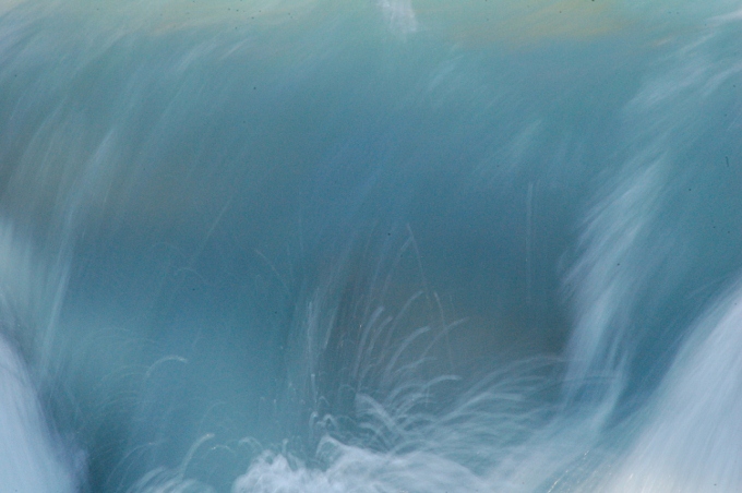 spray from Athabasca Falls, Icefields Parkway, Canada